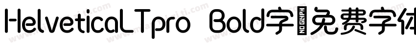 HelveticaLTpro Bold字字体转换